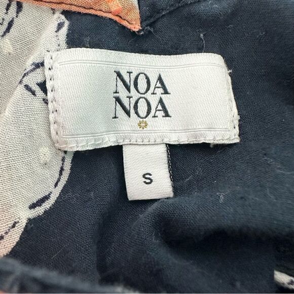 Noa Noa Floral Textured Tie Waist Dress Small - Picture 5 of 10